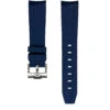 Curved-End Kautschuk Uhrenarmband – Blau | WB Original
