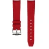 Curved-End Kautschuk Uhrenarmband – Rot | WB Original