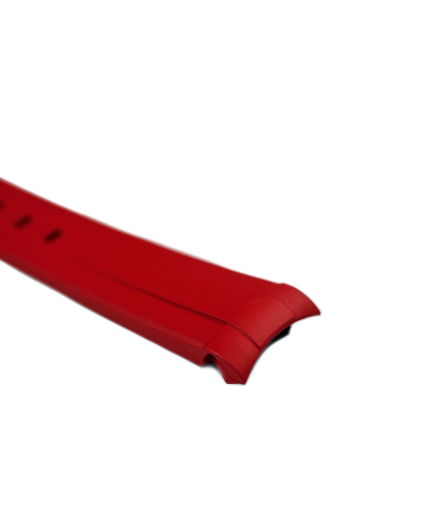 Curved-End Kautschuk Uhrenarmband – Rot | WB Original 2 Curved-End Kautschuk Uhrenarmband – Rot | WB Original – Bild 2