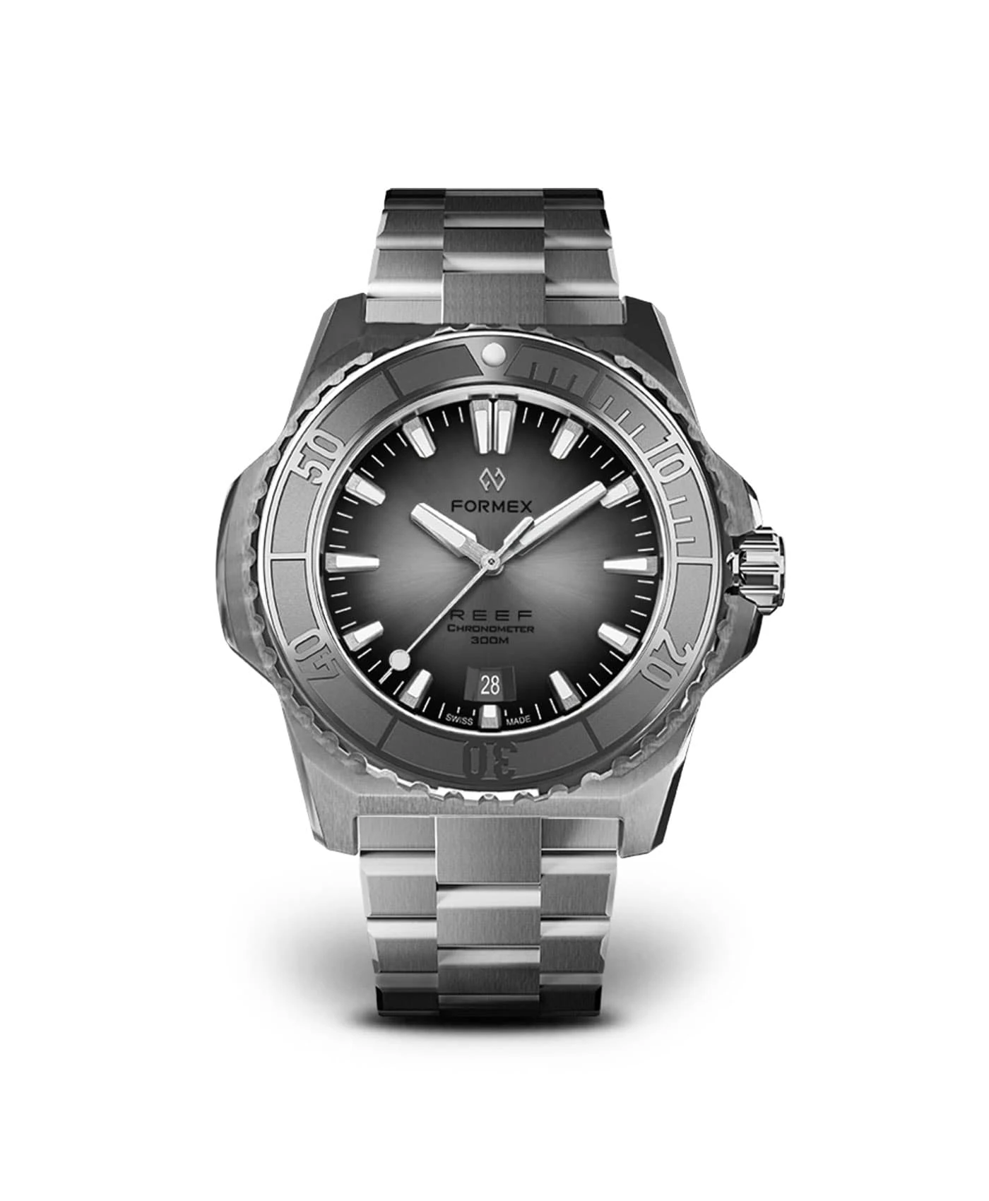 Formex – Reef – Automatic Chronometer COSC 300m – Graues Zifferblatt/Graue Lünette 1 Formex – Reef – Automatic Chronometer COSC 300m – Graues Zifferblatt/Graue Lünette
