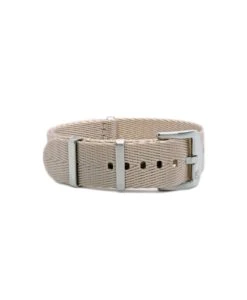 Herringbone Nylon Uhrenarmband – Beige | WB Original