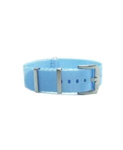 Herringbone Nylon Uhrenarmband – Hellblau | WB Original