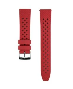 Rauten Style Kautschuk Uhrenarmband – Rot | WB Original