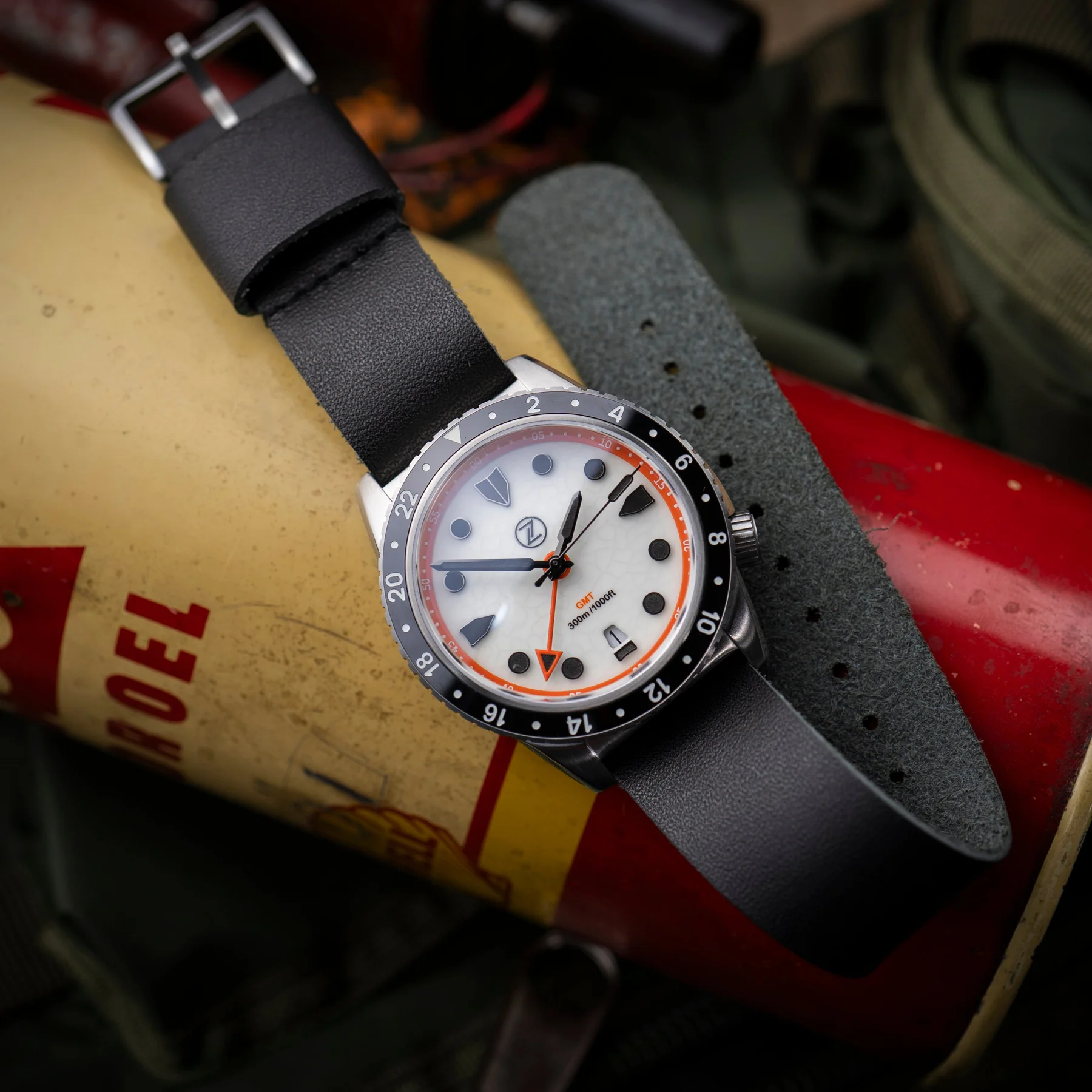 Jelsdal – Vintage Military Single Pass Lederuhrarmband – Schwarz 2 Jelsdal – Vintage Military Single Pass Lederuhrarmband – Schwarz – Bild 2