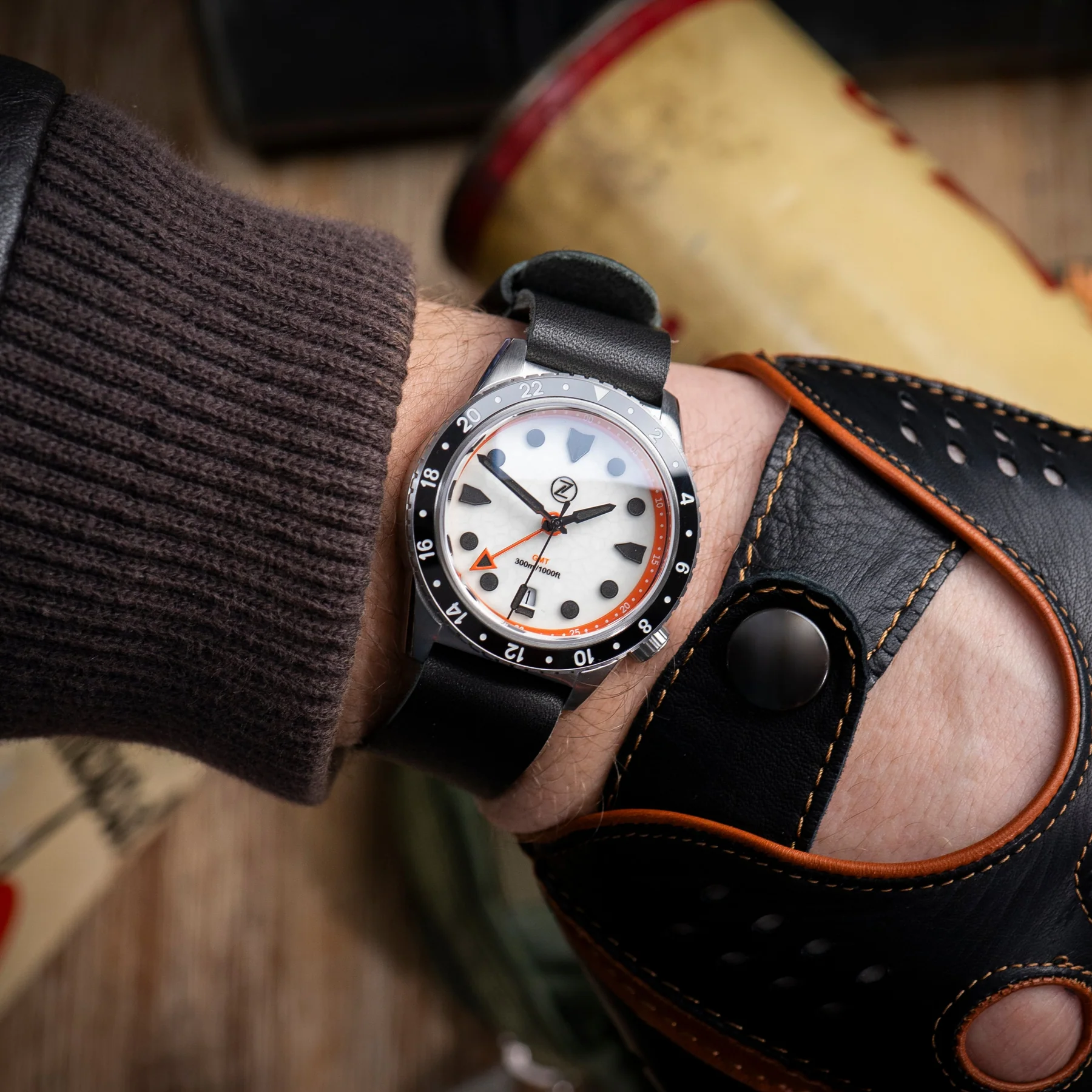 Jelsdal – Vintage Military Single Pass Lederuhrarmband – Schwarz 3 Jelsdal – Vintage Military Single Pass Lederuhrarmband – Schwarz – Bild 3