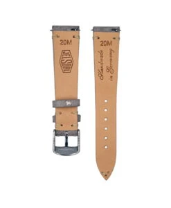 Jelsdal – Vintage Wildleder Uhrarmband – Grau 7 Jelsdal – Vintage Wildleder Uhrarmband – Grau -WATBANDIT Verkäufe Jelsdal Vintage Suede Watch Strap Light Grey back min