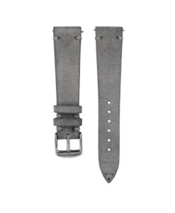 Jelsdal – Vintage Wildleder Uhrarmband – Grau
