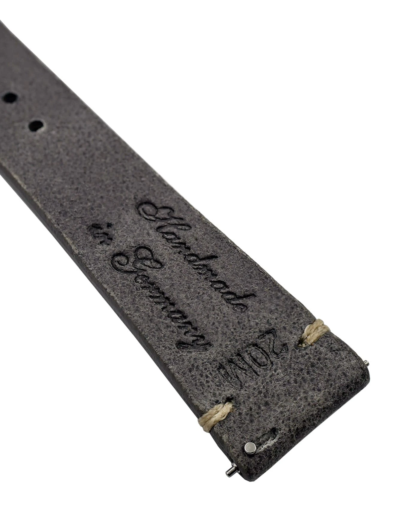 Jelsdal – Vintageleder Uhrarmband – Dunkelgrau 2 Jelsdal – Vintageleder Uhrarmband – Dunkelgrau – Bild 2