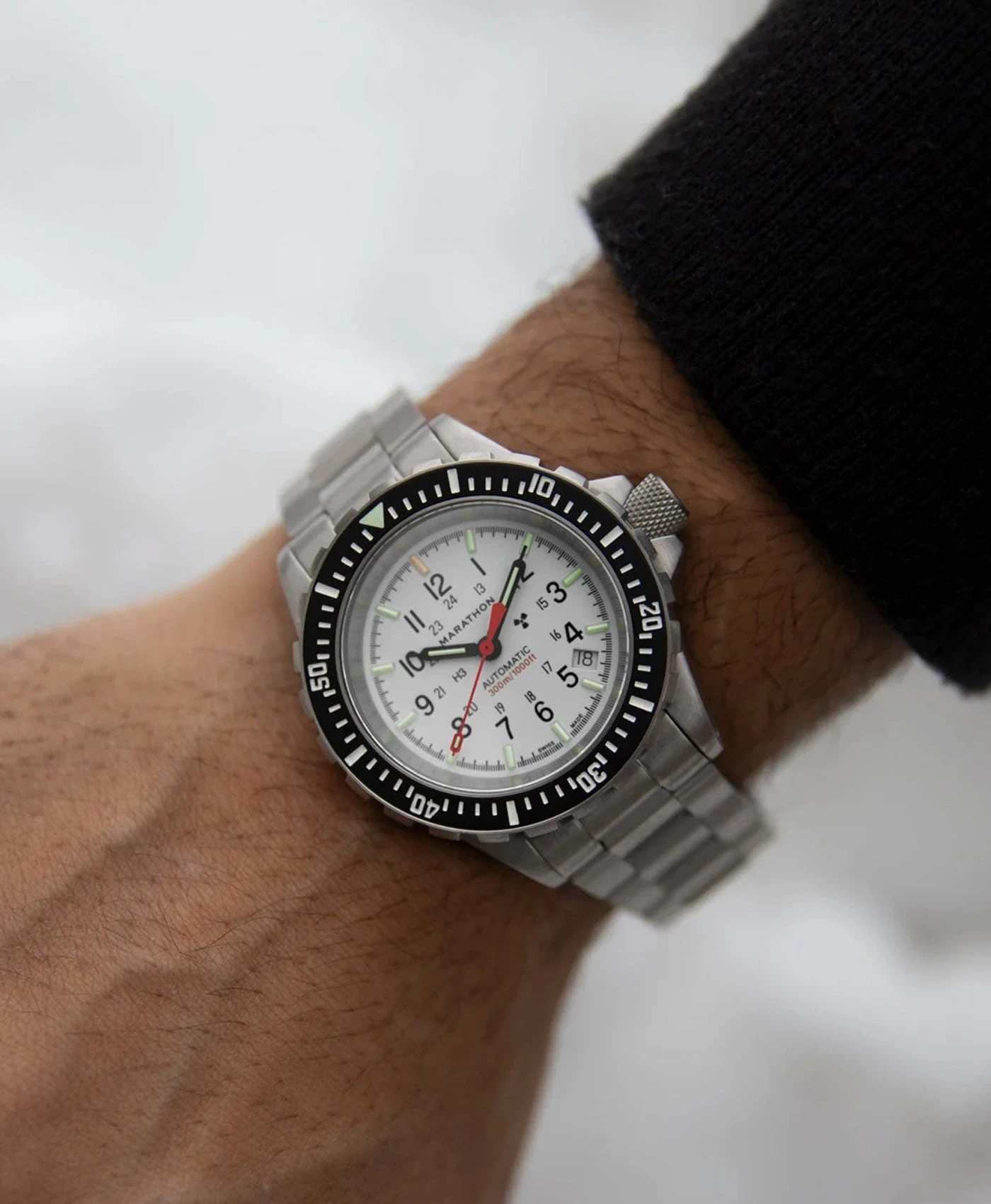 Marathon – 41mm Artic Edition Large Diver’s Automatic (GSAR) Mit Edelstahl-Armband 5 Marathon – 41mm Artic Edition Large Diver’s Automatic (GSAR) Mit Edelstahl-Armband – Bild 5