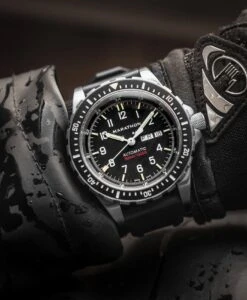 Marathon – 46mm Jumbo Day/Date Automatic (JDD) -WATBANDIT Verkäufe Marathon 46mm Jumbo Day Date Automatic JDD lume wrist shot wet min