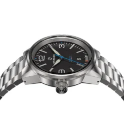 Draken – Peregrine – Version A – Schwarz – Edelstahlarmband 10 Draken – Peregrine – Version A – Schwarz – Edelstahlarmband -WATBANDIT Verkäufe Peregrine A SS black angle4