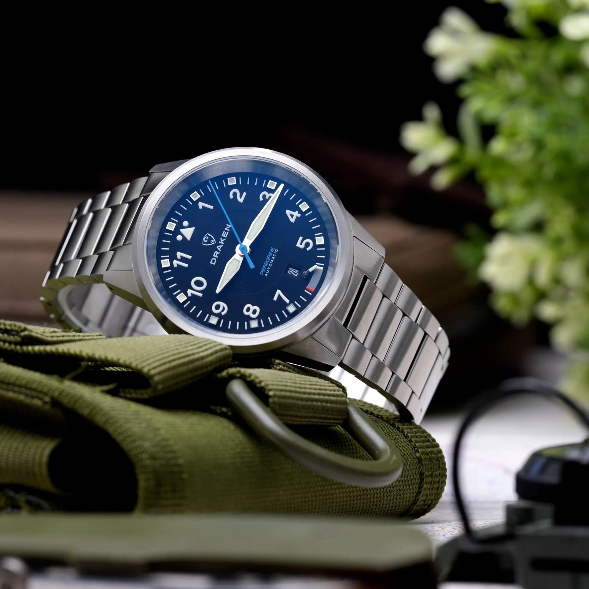 Draken – Peregrine – Version B – Schwarz – Edelstahlarmband 3 Draken – Peregrine – Version B – Schwarz – Edelstahlarmband – Bild 3