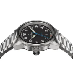 Draken – Peregrine – Version B – Schwarz – Edelstahlarmband 9 Draken – Peregrine – Version B – Schwarz – Edelstahlarmband -WATBANDIT Verkäufe Peregrine B SS black angle4