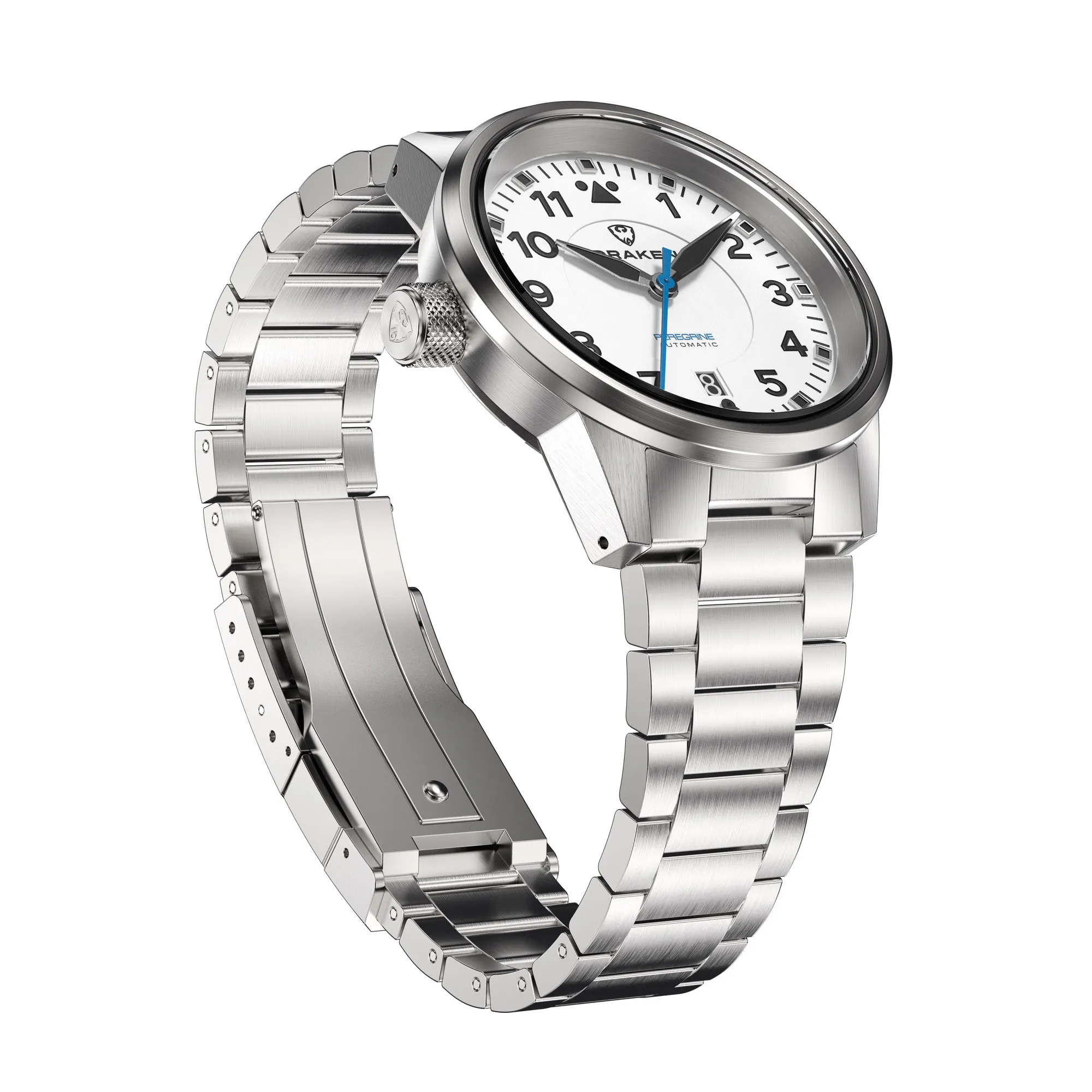 Draken – Peregrine – Version B – Weiß – Edelstahlarmband 4 Draken – Peregrine – Version B – Weiß – Edelstahlarmband – Bild 4