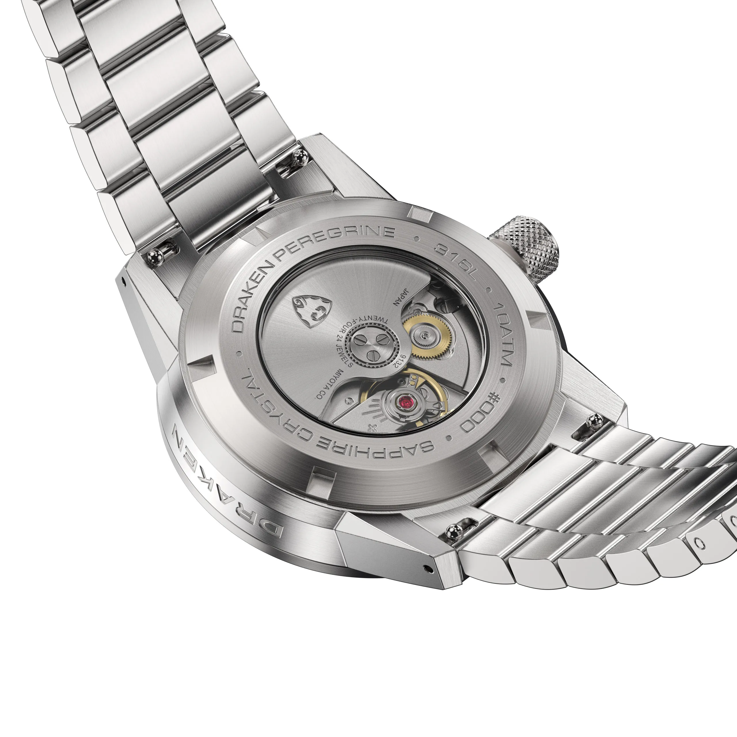 Draken – Peregrine – Version A – Schwarz – Edelstahlarmband 6 Draken – Peregrine – Version A – Schwarz – Edelstahlarmband – Bild 6