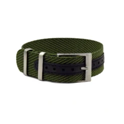 Verstellbares Premium Nylon Uhrenarmband Militärgrün (einteilig) | WB Original