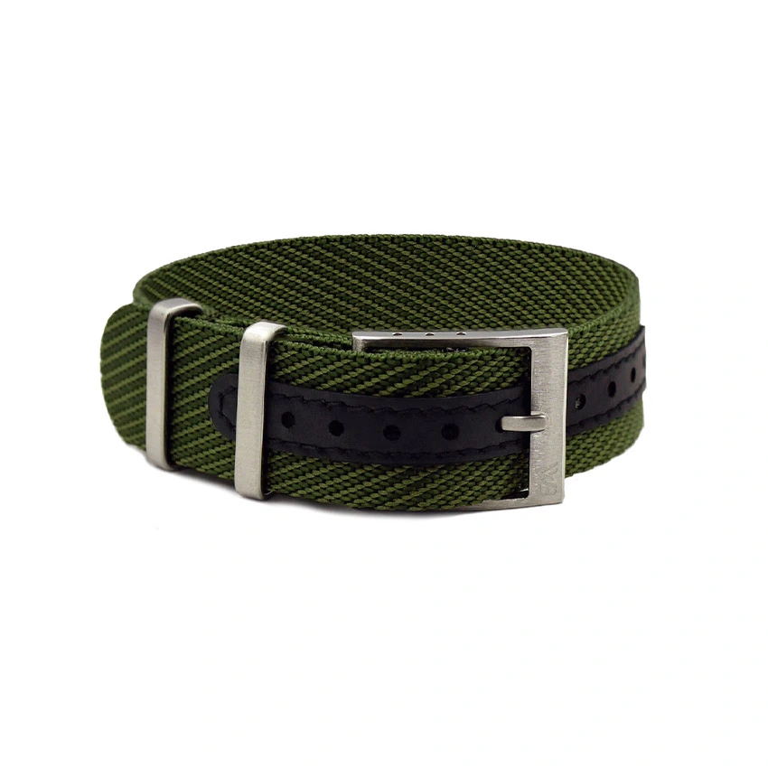 Verstellbares Premium Nylon Uhrenarmband Militärgrün (einteilig) | WB Original 1 Verstellbares Premium Nylon Uhrenarmband Militärgrün (einteilig) | WB Original