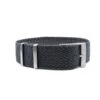 Premium Perlon Uhrenarmband – Grau/Schwarz | WB Original