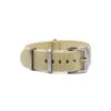 Geripptes Nylon Uhrenarmband – Beige | WB Original