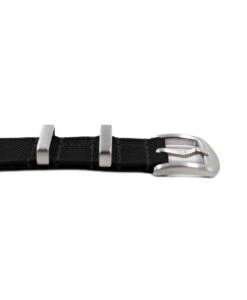 Geripptes Nylon Uhrenarmband – Schwarz | WB Original 6 Geripptes Nylon Uhrenarmband – Schwarz | WB Original -WATBANDIT Verkäufe Ripped Nato Strap Black Buckle min