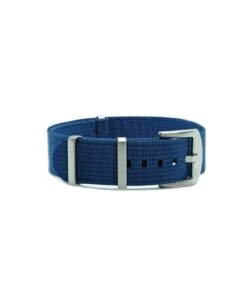 Geripptes Nylon Uhrenarmband – Blau | WB Original