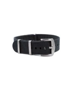 Geripptes Nylon Uhrenarmband – Dunkelgrau | WB Original