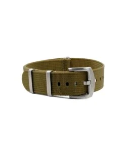 Geripptes Nylon Uhrenarmband – Khaki | WB Original