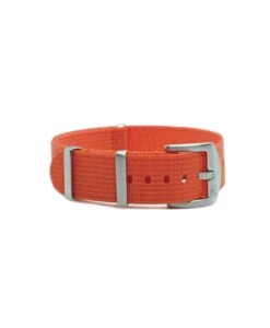 Geripptes Nylon Uhrenarmband – Orange | WB Original
