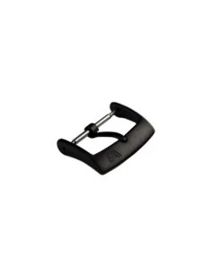 Flache Dornschließe Schwarz PVD Edelstahl Gebürstet | WB Original