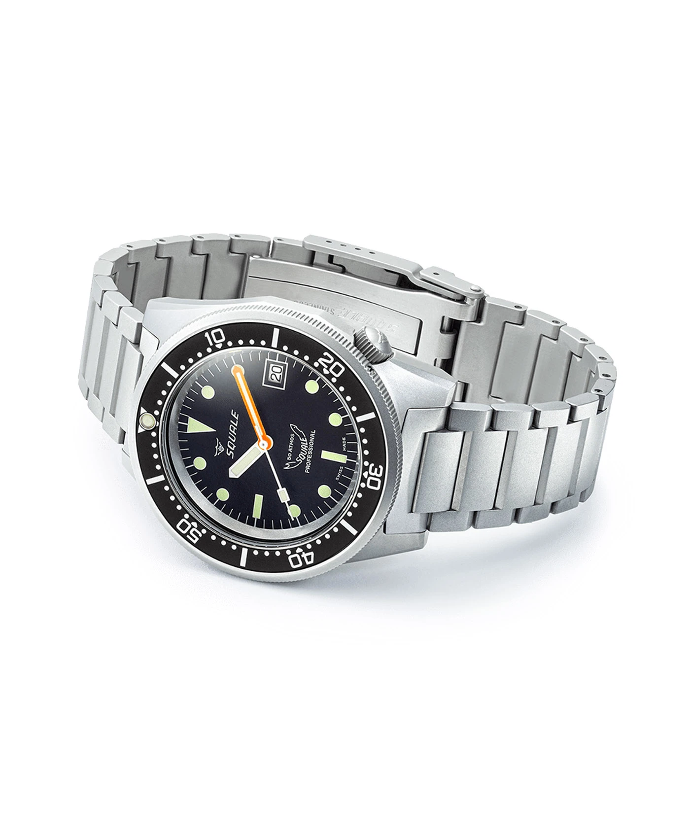 Squale – 1521 Black – Sandgestrahlt – Edelstahlarmband – 1521BKBL.SQ20S 3 Squale – 1521 Black – Sandgestrahlt – Edelstahlarmband – 1521BKBL.SQ20S – Bild 3