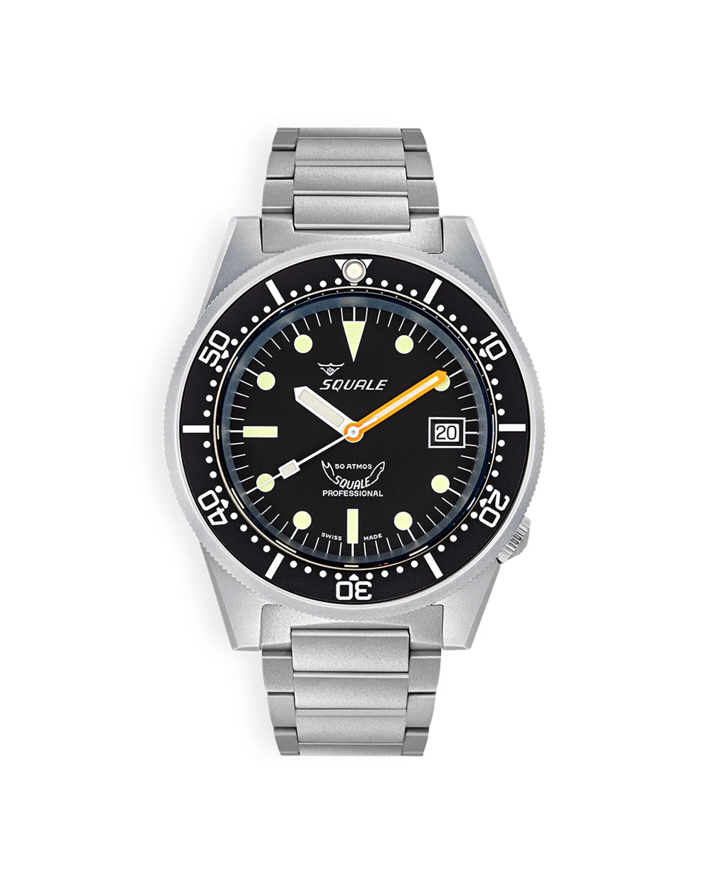 Squale – 1521 Black – Sandgestrahlt – Edelstahlarmband – 1521BKBL.SQ20S 1 Squale – 1521 Black – Sandgestrahlt – Edelstahlarmband – 1521BKBL.SQ20S