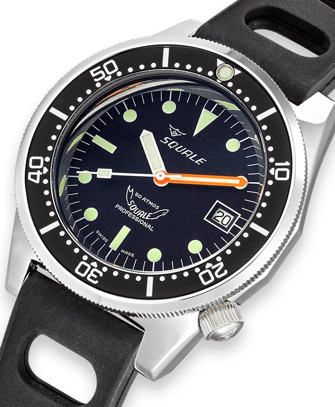 Squale – 1521 Series – 026/A Schwarz Poliert 3 Squale – 1521 Series – 026/A Schwarz Poliert – Bild 3