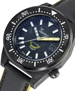 Titelseite -WATBANDIT Verkäufe Squale 60 ATM T 183 Forged Carbon Yellow close up min