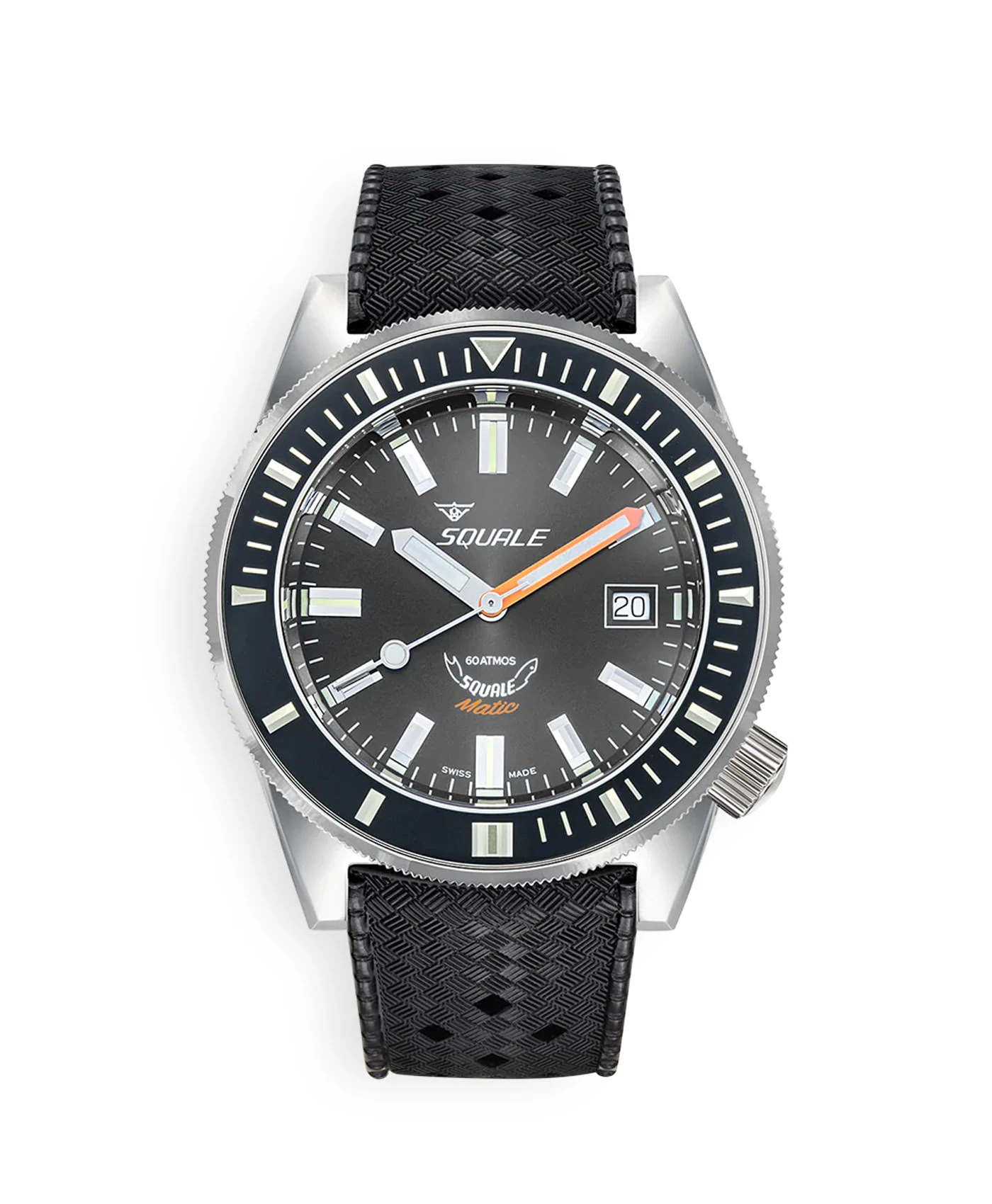 Squale – Matic – Grau – 60 ATM – Kautschuk 1 Squale – Matic – Grau – 60 ATM – Kautschuk