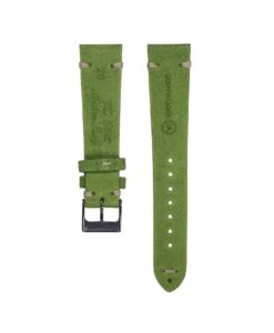 Wildleder Uhrarmband Vintage Hellgrün | WB Original -WATBANDIT Verkäufe Suede Strap Vintage Light Green WB Original back min
