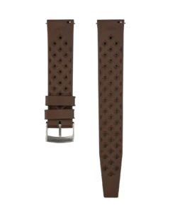 Tropical Style Kautschuk Uhrenarmband – Braun | WB Original 6 Tropical Style Kautschuk Uhrenarmband – Braun | WB Original -WATBANDIT Verkäufe Tropical Rubber watch strap Brown Back min