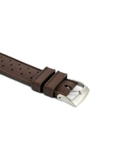 Titelseite -WATBANDIT Verkäufe Tropical Rubber watch strap Brown Side min