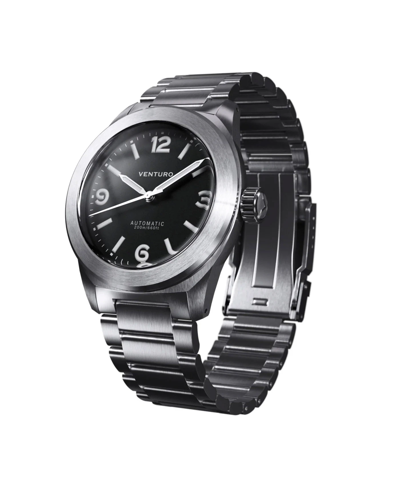 Venturo – Field Watch 3 – Schwarz – Edelstahl- & Canvasarmband 4 Venturo – Field Watch 3 – Schwarz – Edelstahl- & Canvasarmband – Bild 4