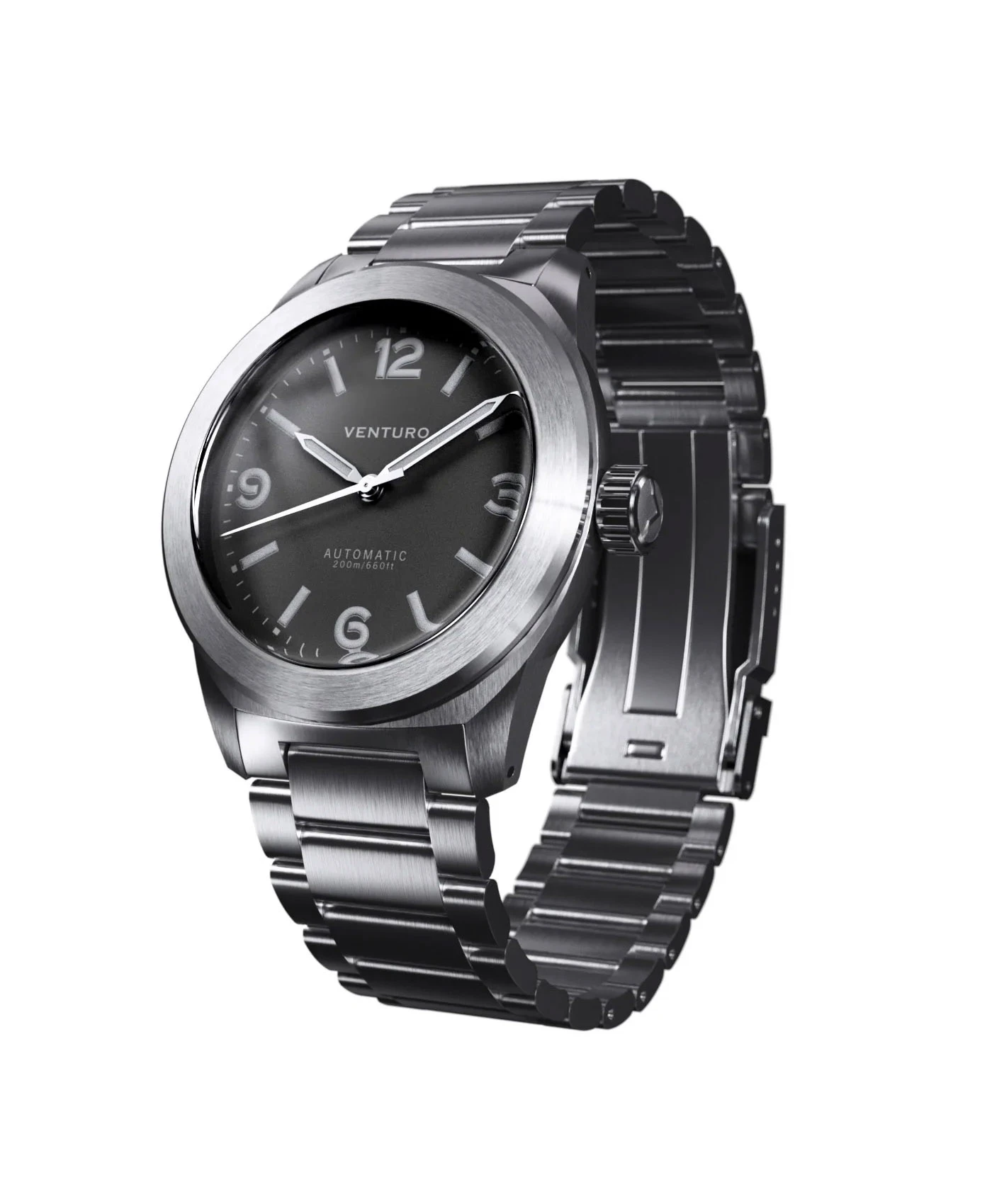 Venturo – Field Watch 3 – Grau – Edelstahl- & Canvasarmband 4 Venturo – Field Watch 3 – Grau – Edelstahl- & Canvasarmband – Bild 4