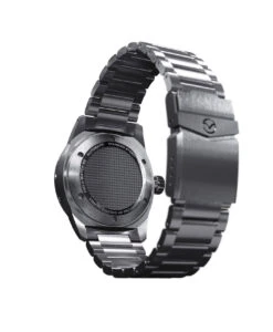 Venturo – Field Watch 3 – Schwarz – Edelstahl- & Canvasarmband 12 Venturo – Field Watch 3 – Schwarz – Edelstahl- & Canvasarmband -WATBANDIT Verkäufe Venturo Field III steel back 1