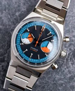 Vilhelm – Bicompax Automatik “Schaltrad-Chronograph” – Blue Skipper