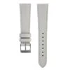 Strukturiertes Leder Uhrenarmband Hellgrau | WB Original