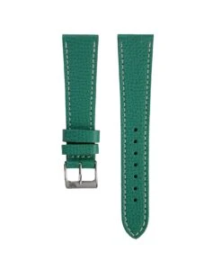 Strukturiertes Leder Uhrenarmband Petroleum Grün | WB Original