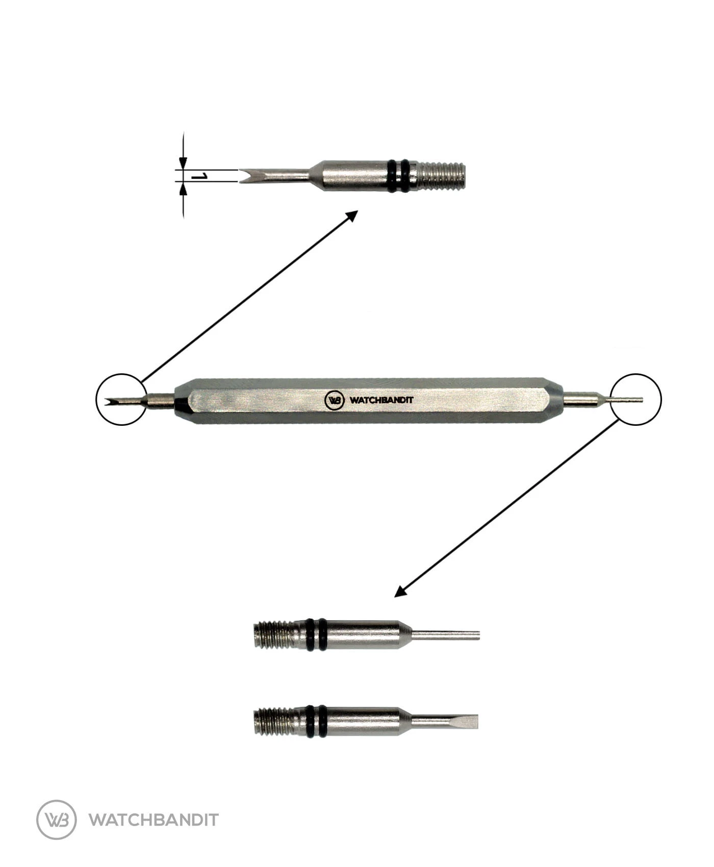 3 In 1 Werkzeug Für Federstege Und Armbänder – WB Original 2 3 In 1 Werkzeug Für Federstege Und Armbänder – WB Original – Bild 2