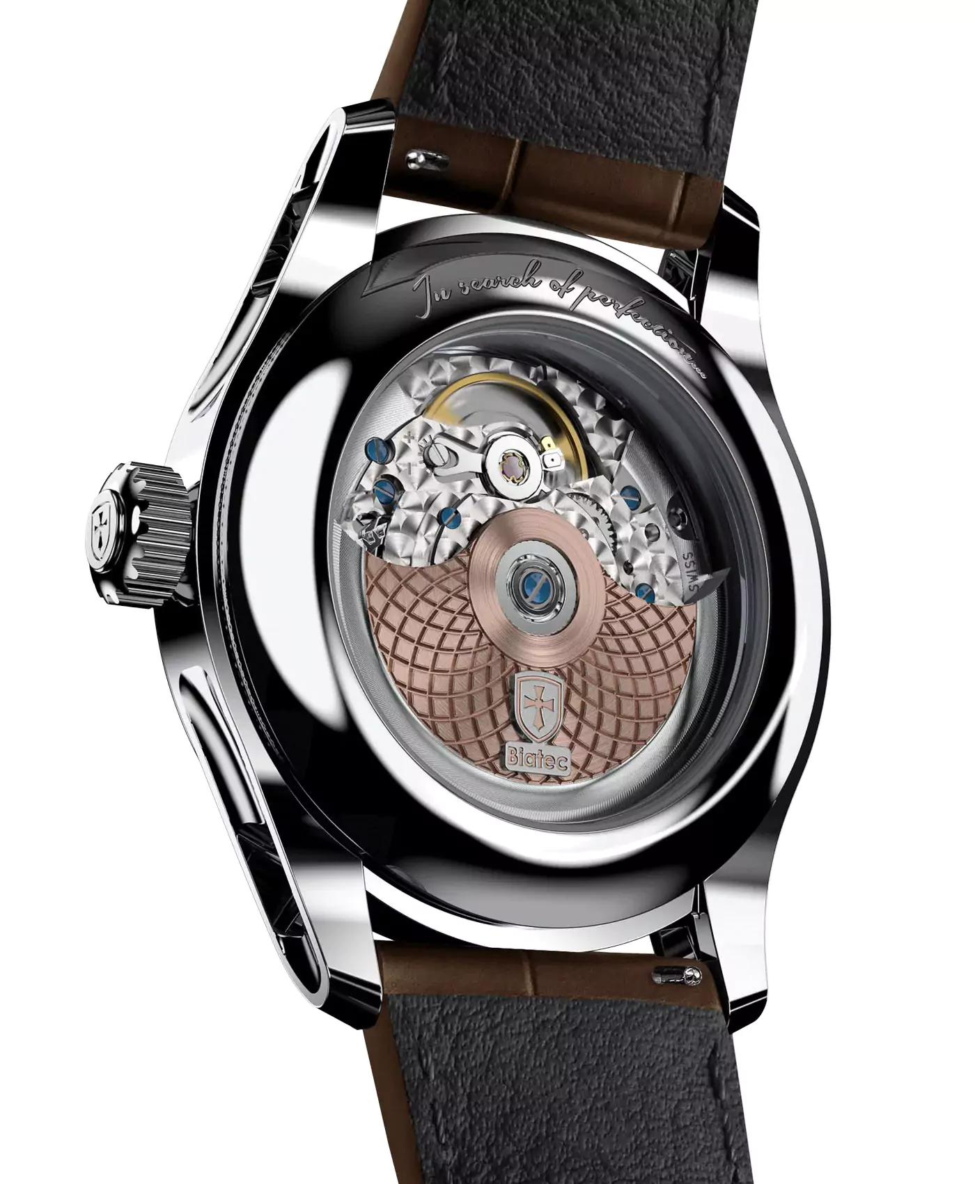 Biatec – Heritage – 02 – Genuine Aligator Strap Brown 2 Biatec – Heritage – 02 – Genuine Aligator Strap Brown – Bild 2