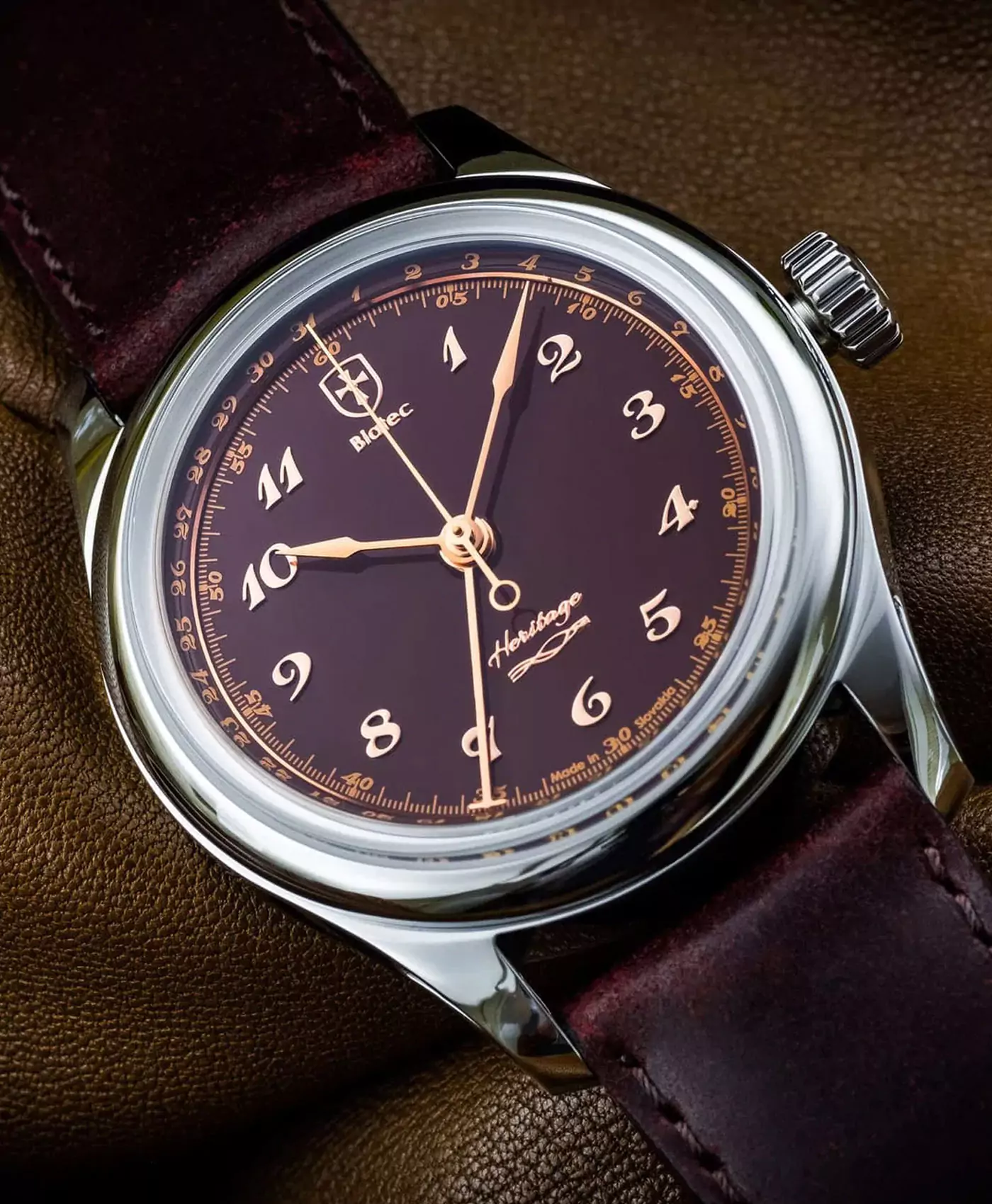 Biatec – Heritage – 02 – Genuine Aligator Strap Brown 3 Biatec – Heritage – 02 – Genuine Aligator Strap Brown – Bild 3