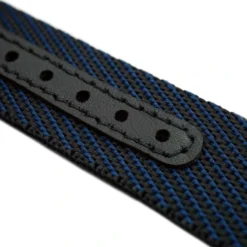 Verstellbares Premium Nylon Uhrenarmband – Schwarz/Blau (einteilig) | WB Original -WATBANDIT Verkäufe ezgif 3 8716eb6d67