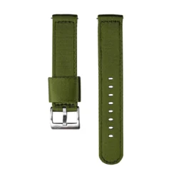 Jelsdal – Vintage Military Nylon-Uhrenarmband (zweiteilig) – Grün