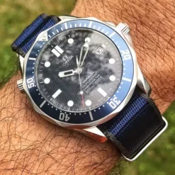 Heavy Duty Nylon Uhrenarmband – Blau & Grau | WB Original 10 Heavy Duty Nylon Uhrenarmband – Blau & Grau | WB Original -WATBANDIT Verkäufe omega seamaster paired with single piece nylon strap blue 669f9e8d06281