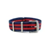 Premium Nylon Uhrenarmband Blau/Rot | WB Original